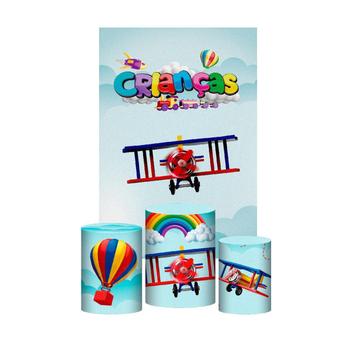 Kit Casado Dia Das Crianças Trio Capa Cilindro Retangular - Prime Decor ...