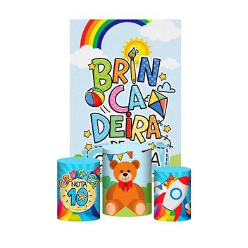 Kit Casado Dia Das Crianças Trio Capa Cilindro Retangular - Prime Decor ...