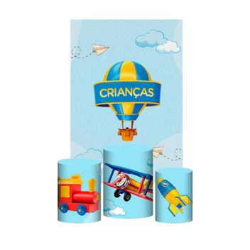 Kit Casado Dia Das Crianças Trio Capa Cilindro Retangular - Prime Decor ...