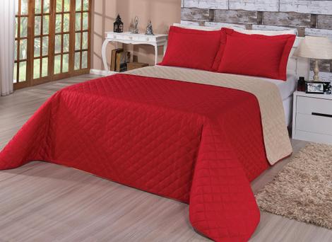 Kit Cobre Leito Eliana Queem Vermelho/Castor - Enxovais M&C - Enxoval ...