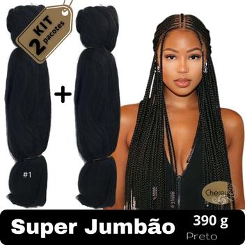 Super Jumbo Cherey Jumbão Para Tranças Box Braid Nagô Dread 60 cm