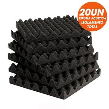 Kit Com 20 Melhores Espumas De Isolamento Acustico 50X50X3 - Armazém ...