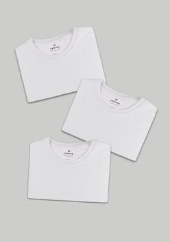 Kit Com 3 Camisetas Femininas Básicas