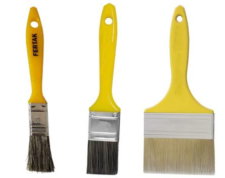 Kit Com 3 Trinchas Pincel Para Pintura 1 1/2 3/4 Polegadas - Fertak ...