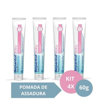 Kit com 4 Cremes Pomada de Assadura 60gr Cada - Bepantol - Creme ...