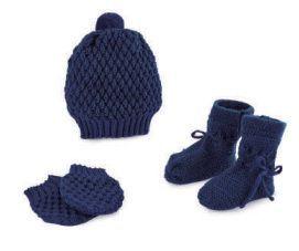 Kit Com Touca, Luvas E Sapatinho RN Tricô Bebê Recém Nascido Rosa Azul  Vermelho Luxo - Baby's - Roupas de Bebê - Magazine Luiza