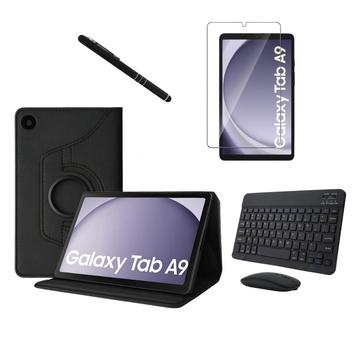 Kit Completo Capa Giratória Teclado Mouse Película Caneta Para Galaxy Tab A9 8.7 X110 X115 X116B - Acessórios para Kindle, E-Reader, Tablet e iPad - Magazine Luiza