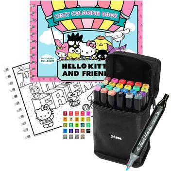Kit Completo Para Colorir Livro Estilo Bobbie Goods Hello Kitty Capa ...