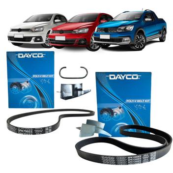 Kit Correia Alternador E Ar Gol G5 G6 G7 Fox Voyage Saveiro - Dayco ...