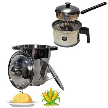 Kit Cuscuzeira Família e individual Fogão indução elétrico - ÚTIL BAZAR ...