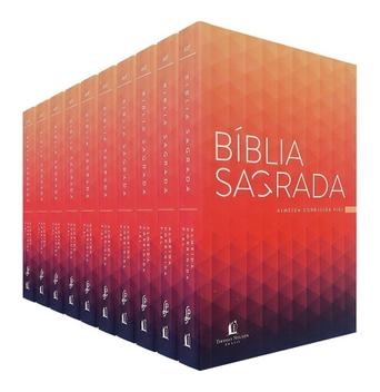 Kit De 10 Bíblias Prisma Coral Almeida Fiel Evangelismo - Thomas Nelson