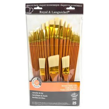 Royal & Langnickel Kammpinsel-Set – 4-teilig Mit Bambusgriff, Ideal Für Künstler & Make-up