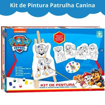 Kit De Pintura Patrulha Canina Educativo Infantil Jogo Educativo Colorir  Tinta Guache Menino Menina - Nig Brinquedos - Jogos Educativos - Magazine  Luiza