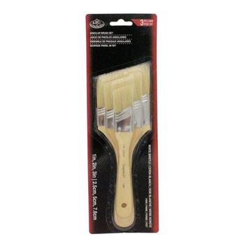 Kit de Trinchas Angular Royal & Langnickel Brush Set White Bristle Rart ...