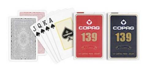 Kit 2 Jogo Baralho Profissional Copag 139 Original 54 Cartas em Promoção na  Americanas