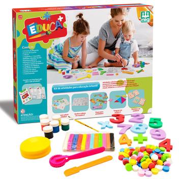 Jogos Educativo Infantil Kit De Atividade Pedagógica Pintura - ShopJJ -  Brinquedos, Bebe Reborn e Utilidades