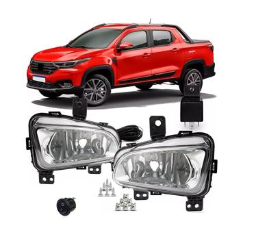 Kit Farol de Milha Neblina Strada 2020 2021 2022 2023 2024 2025 Botão ...