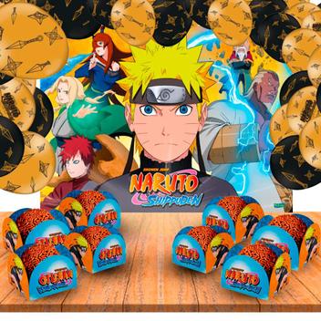 Kit completo 49 pçs decoração Naruto Festa - festcolor - Kit Decoração de  Festa - Magazine Luiza
