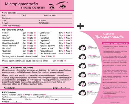 Kit Ficha Anamnese Labial + Cuidados Cliente A Mais Completa - SDS - Kit  Cuidados Bebê - Magazine Luiza