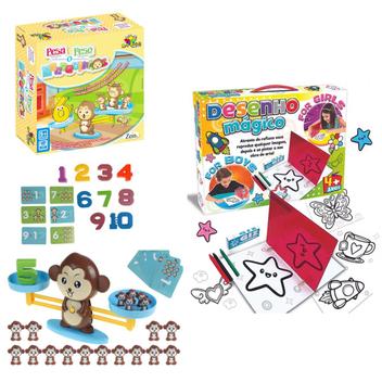 Kit Infantil Logica Matematica Caco + Jogo Desenho Mágico - Art Brink -  Outros Jogos - Magazine Luiza