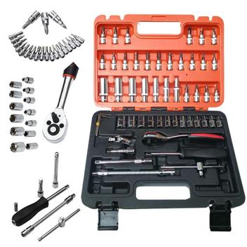 yeacher Conjunto de chaves de soquete 53PCS de aço cromo vanádio 1/4 '' Kit  de ferramentas de manutenção para reparos de motocicletas e automóveis  domésticos : : Ferramentas e Materiais de Construção