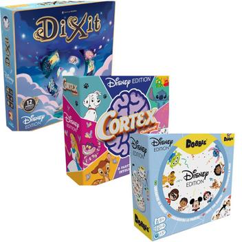 Kit Jogos Disney Galapagos Dixit, Dobble e Cortex - Galápagos