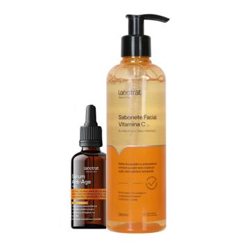 Kit Labotrat Vitamina C - Sabonete Facial 280ml + Sérum Anti-Age 30ml ...