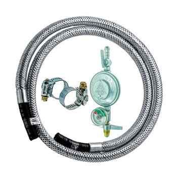 Kit Mangueira de Gás Fogão 1,5 MT + Registro com Manômetro - CGPECAS ...