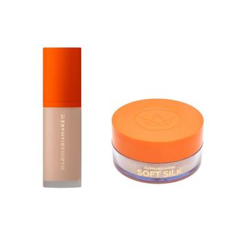 Kit Mari Maria Base Matte Velvetskin Nude+Pó Delicate - Kits de