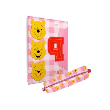 Kit Material Escolar Ursinho Pooh Disney com 1 Agenda Rosa 2025 ...