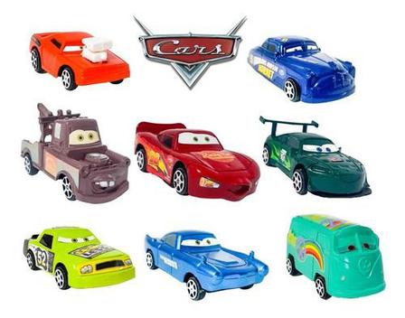 Kit 8 Carrinhos De Brinquedo Do Filme Carros - Chic Outlet