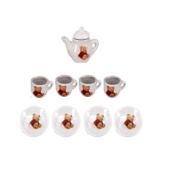 Mini Jogo de Chá de Porcelana - Loja de Las Folhas Bijouterias