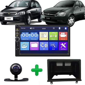 Kit Multimidia Android Para Corsa Classic Hatch 7 Pol GPS Integrado ...