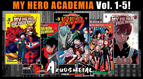 Kit My Hero Academia: Boku no Hero - Vol. 1-5 Mangá: JBC - Outros Livros -  Magazine Luiza