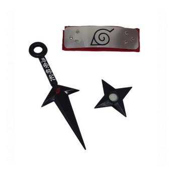 Kit bandana naruto akatsuki + kunai aldeia da folha konoha cosplay -  mvendas - Bandana - Magazine Luiza