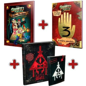 Kit O Diário Perdido de Gravity Falls + Lendas Perdidas + O Livro do ...