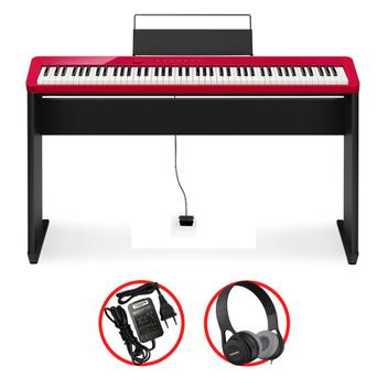 Kit Piano Casio Digital 88 Teclas Privia PX-S1000 Vermelho USB e