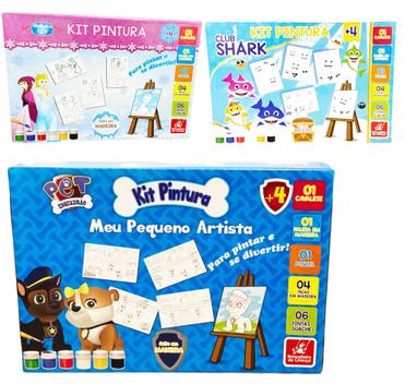 Desenhos e Pinturas - Kit Pintura Club Shark Brincadeira De Criança