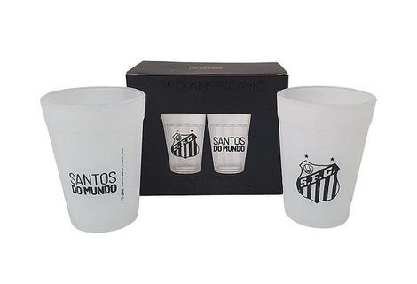 Jogo 2 Copos Americanos Prime Corinthians Preto 190ml Luva com Caixa -  Camicado