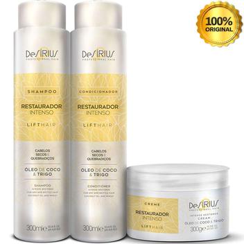 Kit Profissional Para Cabelos Danificados E Fragilizados - Desirius ...