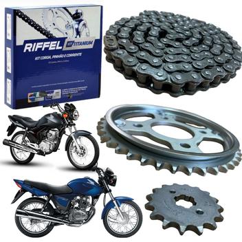 Kit Relação Cg 150 2004 a 2016 Fan Titan Start Cargo Original Riffel ...