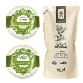 Kit Sabonete Cascas E Folhas Avatim - Sabonete - Magazine Luiza