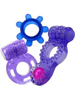 Kit Sensual Excitante Masculino 3 anel Peniano Retardante Sex Shop - SI
