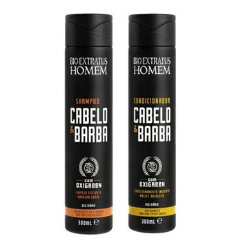 Kit Shampoo e Condicionador Masculino Cabelo e Barba Oxigreen 300ml Bio ...