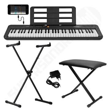 Kit Teclado Casio CT-S200 Vermelho USB 5/8 61 Teclas Completo Com Pedal  Sustain - Teclado Arranjador - Magazine Luiza