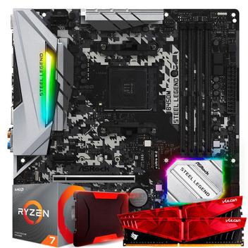 ryzen7 3700x、B450steellegend、Gskill 16GB ASRock B450 Steel