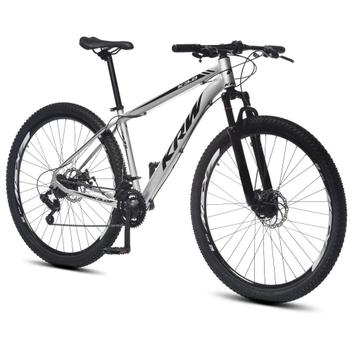 Bicicleta Krw K11 Aro 29 Susp. Dianteira 24 Marchas - Prata/preto