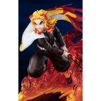 Action Figure Kimetsu No Yaiba Rengoku Hashira do Fogo + Mangá