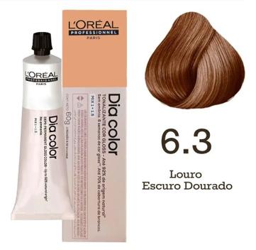 L'Oréal Professionnel Dia Color 6.3 Louro Escuro Dourado - Tonalizante ...