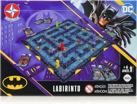 Jogo de Tabuleiro - Labirinto - DC - Batman - 2 a 4 Jogadores - Estrela